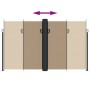 Toldo lateral retráctil gris taupe 200x600 cm de vidaXL, Sombrillas - Ref: Foro24-4004664, Precio: 153,51 €, Descuento: %