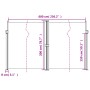 Toldo lateral retráctil gris taupe 200x600 cm de vidaXL, Sombrillas - Ref: Foro24-4004664, Precio: 153,51 €, Descuento: %