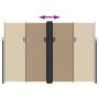 Toldo lateral retráctil gris taupe 220x600 cm de vidaXL, Sombrillas - Ref: Foro24-4004679, Precio: 149,52 €, Descuento: %