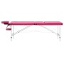 Camilla de masaje plegable 3 zonas aluminio rosa de vidaXL, Mesas de masaje - Ref: Foro24-110197, Precio: 198,28 €, Descuento: %