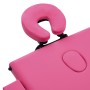 Camilla de masaje plegable 3 zonas aluminio rosa de vidaXL, Mesas de masaje - Ref: Foro24-110197, Precio: 198,28 €, Descuento: %