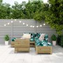 Juego de sofás de jardín 6 piezas madera de pino impregnada de vidaXL, Conjuntos de jardín - Ref: Foro24-3250699, Precio: 427...