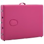 Camilla de masaje plegable 3 zonas aluminio rosa de vidaXL, Mesas de masaje - Ref: Foro24-110197, Precio: 198,28 €, Descuento: %