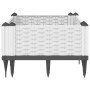 Jardinera con clavijas PP blanco 42,5x42,5x28,5 cm de vidaXL, Maceteros y jardineras - Ref: Foro24-368005, Precio: 23,69 €, D...