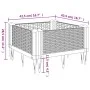 Jardinera con clavijas PP blanco 42,5x42,5x28,5 cm by vidaXL, Pots and planters - Ref: Foro24-368005, Price: 18,92 €, Discoun...