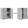 Aparador de madera ingeniería 2 uds gris hormigón 60x31x70 cm de vidaXL, Aparadores - Ref: Foro24-3276556, Precio: 152,96 €, ...