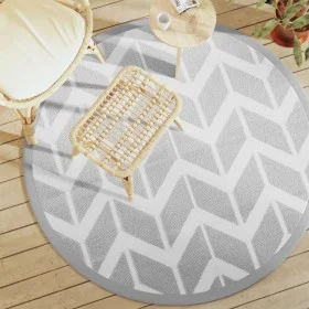 Alfombra de exterior ARAKIL gris Ø160 cm PP de vidaXL, Protectores para exterior - Ref: Foro24-368523, Precio: 28,71 €, Descu...