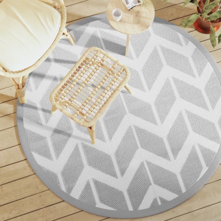 Alfombra de exterior ARAKIL gris Ø160 cm PP de vidaXL, Protectores para exterior - Ref: Foro24-368523, Precio: 26,62 €, Descu...