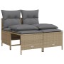 Juego de sofás jardín con cojines 4 pzas ratán sintético beige de vidaXL, Conjuntos de jardín - Ref: Foro24-368374, Precio: 1...