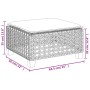 Set de sofás de jardín 6 piezas y cojines ratán sintético negro de vidaXL, Conjuntos de jardín - Ref: Foro24-3261950, Precio:...