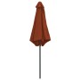 Sombrilla de jardín con palo de aluminio terracota 270x246 cm de vidaXL, Sombrillas - Ref: Foro24-47349, Precio: 66,36 €, Des...