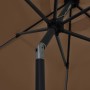Sombrilla con luces LED y palo de aluminio gris taupe 300 cm de vidaXL, Sombrillas - Ref: Foro24-47363, Precio: 124,01 €, Des...