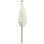 Sombrilla con luces LED y palo de aluminio blanco arena 300 cm de vidaXL, Sombrillas - Ref: Foro24-47361, Precio: 120,00 €, D...