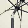 Sombrilla con luces LED y palo de aluminio blanco arena 300 cm de vidaXL, Sombrillas - Ref: Foro24-47361, Precio: 120,00 €, D...