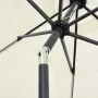 Sombrilla con luces LED y palo de aluminio blanco arena 300 cm de vidaXL, Sombrillas - Ref: Foro24-47361, Precio: 117,56 €, D...