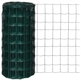 Set de euro valla acero verde 25x0,8 m de vidaXL, Paneles de vallas - Ref: Foro24-140578, Precio: 51,46 €, Descuento: %