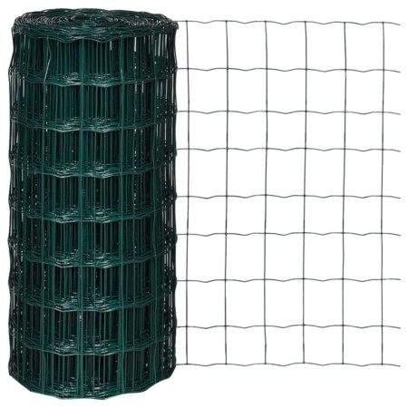 Set de euro valla acero verde 25x0,8 m de vidaXL, Paneles de vallas - Ref: Foro24-140578, Precio: 50,97 €, Descuento: %