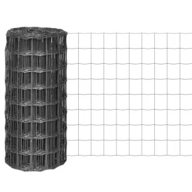 Euro Grau Stahlzaun 10x0,8 m von vidaXL, Zaunpaneele - Ref: Foro24-142508, Preis: 33,11 €, Rabatt: %