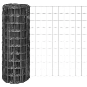 Euro Grau Stahlzaun 25x1 m von vidaXL, Zaunpaneele - Ref: Foro24-142515, Preis: 64,77 €, Rabatt: %