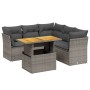 Juego de sofás jardín con cojines 5 pzas ratán sintético gris de vidaXL, Conjuntos de jardín - Ref: Foro24-3270829, Precio: 3...