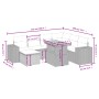 Set de sofás de jardín 8 pzas y cojines ratán sintético gris de vidaXL, Conjuntos de jardín - Ref: Foro24-3272754, Precio: 51...