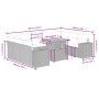 Set de sofás de jardín 10 pzas con cojines ratán sintético gris de vidaXL, Conjuntos de jardín - Ref: Foro24-3272782, Precio:...