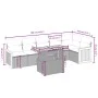 7-teilige Gartensofagarnitur mit grauen PE-Rattankissen von vidaXL, Gartensets - Ref: Foro24-3273972, Preis: 469,33 €, Rabatt: %