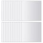 Azulejos de espejo 24 unidades cuadrados vidrio en Espejos | Comprar online en Foru.es