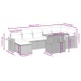 Set de sofás de jardín 8 pzas y cojines ratán sintético gris de vidaXL, Conjuntos de jardín - Ref: Foro24-3273629, Precio: 50...