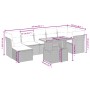 Set de sofás de jardín 8 pzas y cojines ratán sintético gris de vidaXL, Conjuntos de jardín - Ref: Foro24-3275489, Precio: 49...