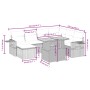 Set de sofás de jardín 8 pzas y cojines ratán sintético gris de vidaXL, Conjuntos de jardín - Ref: Foro24-3271872, Precio: 50...