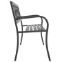 Banco de jardín acero negro 120 cm de vidaXL, Bancos de jardín - Ref: Foro24-366541, Precio: 123,59 €, Descuento: %
