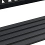 Banco de jardín acero negro 120 cm de vidaXL, Bancos de jardín - Ref: Foro24-366541, Precio: 123,59 €, Descuento: %