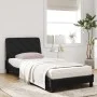 Cama con colchón terciopelo negro 80x200 cm de vidaXL, Camas y somieres - Ref: Foro24-3208624, Precio: 244,53 €, Descuento: %