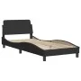 Cama con colchón terciopelo negro 80x200 cm de vidaXL, Camas y somieres - Ref: Foro24-3208624, Precio: 244,53 €, Descuento: %