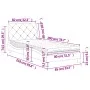 Cama con colchón terciopelo negro 80x200 cm de vidaXL, Camas y somieres - Ref: Foro24-3208624, Precio: 244,53 €, Descuento: %