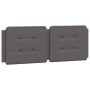 Cabecero de cama acolchado cuero sintético gris 140 cm de vidaXL, Cabeceros y pies de cama - Ref: Foro24-374862, Precio: 45,5...