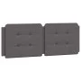 Gray synthetic leather padded bed headboard 140 cm by vidaXL, Headboards and footboards - Ref: Foro24-374862, Price: 41,85 €,...