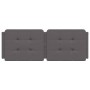Cabecero de cama acolchado cuero sintético gris 140 cm de vidaXL, Cabeceros y pies de cama - Ref: Foro24-374862, Precio: 45,5...