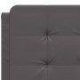 Cabecero de cama acolchado cuero sintético gris 140 cm de vidaXL, Cabeceros y pies de cama - Ref: Foro24-374862, Precio: 45,5...