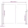 Toldo lateral retráctil verde oscuro 160x600 cm de vidaXL, Sombrillas - Ref: Foro24-4004530, Precio: 130,96 €, Descuento: %