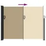 Toldo lateral retráctil beige 160x500 cm de vidaXL, Sombrillas - Ref: Foro24-4004435, Precio: 114,76 €, Descuento: %