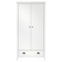 Armario de 2 puertas Hill madera maciza pino blanco 89x50x170cm de vidaXL, Armarios roperos - Ref: Foro24-288948, Precio: 235...