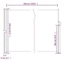 Toldo lateral retráctil verde oscuro 160x500 cm de vidaXL, Sombrillas - Ref: Foro24-4004440, Precio: 109,58 €, Descuento: %