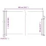 Toldo lateral retráctil blanco 140x600 cm de vidaXL, Sombrillas - Ref: Foro24-4004511, Precio: 114,51 €, Descuento: %