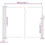 Toldo lateral retráctil blanco 170x300 cm de vidaXL, Sombrillas - Ref: Foro24-4004331, Precio: 103,38 €, Descuento: %