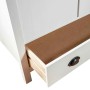 Armario de 2 puertas Hill madera maciza pino blanco 89x50x170cm de vidaXL, Armarios roperos - Ref: Foro24-288948, Precio: 235...