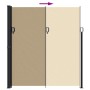Toldo lateral retráctil beige 220x500 cm de vidaXL, Sombrillas - Ref: Foro24-4004480, Precio: 161,05 €, Descuento: %