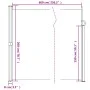 Toldo lateral retráctil terracota 200x600 cm de vidaXL, Sombrillas - Ref: Foro24-4004558, Precio: 146,28 €, Descuento: %