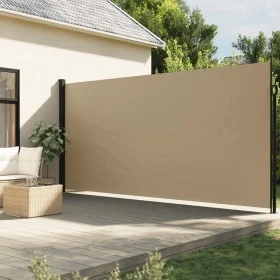 Toldo lateral retráctil beige 220x600 cm de vidaXL, Sombrillas - Ref: Foro24-4004570, Precio: 130,45 €, Descuento: %